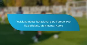 Posicionamento Rotacional para Futebol 9v9: Flexibilidade, Movimento, Apoio
